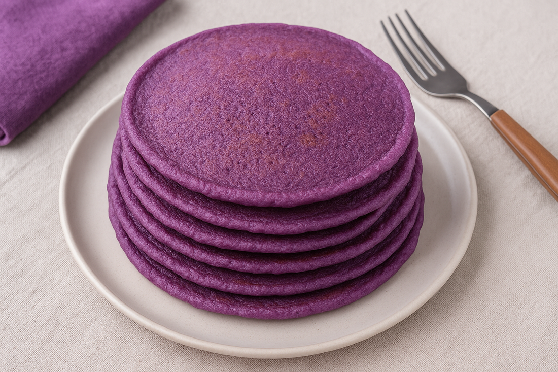 Crêpes violettes à l'ube 