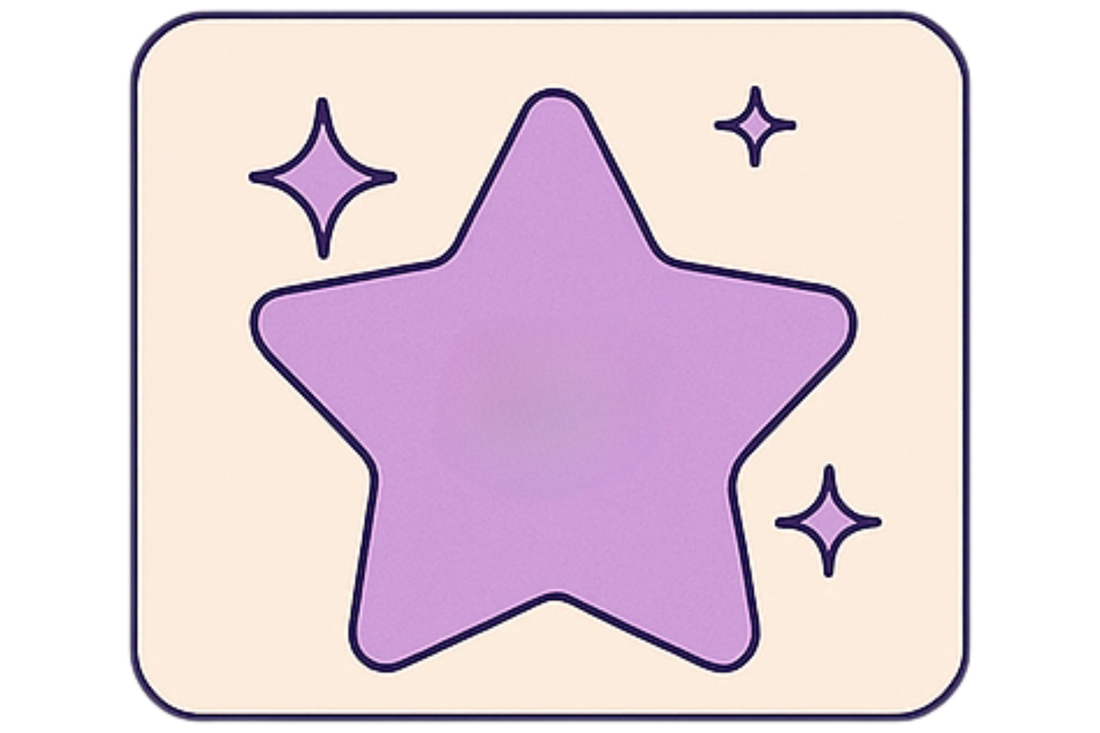 dessin d'étoile violette